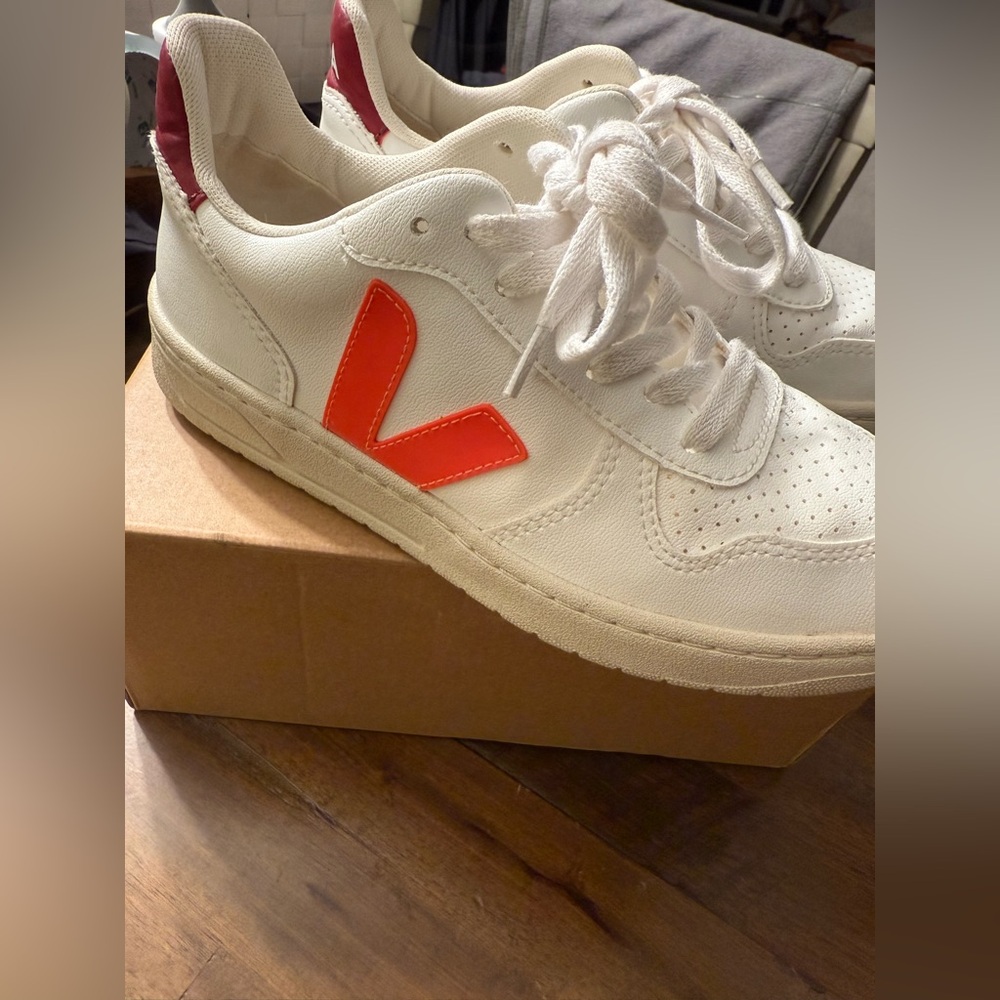 Veja campo sneakers orange red fluo Marsala 6 M 37 guc